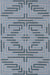 Contemporary Blue Gray Modern Rug, con2279