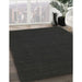 Contemporary Charcoal Black Modern Rug in Family Room, con227