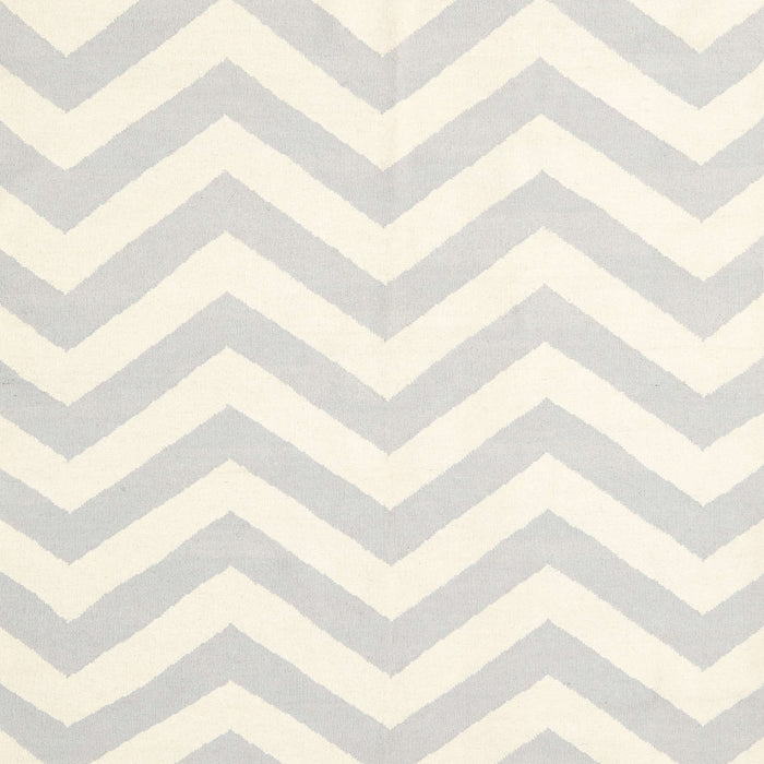 Contemporary Dark White Beige Solid Rug, con2280