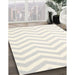 Contemporary Dark White Beige Solid Rug in Family Room, con2280