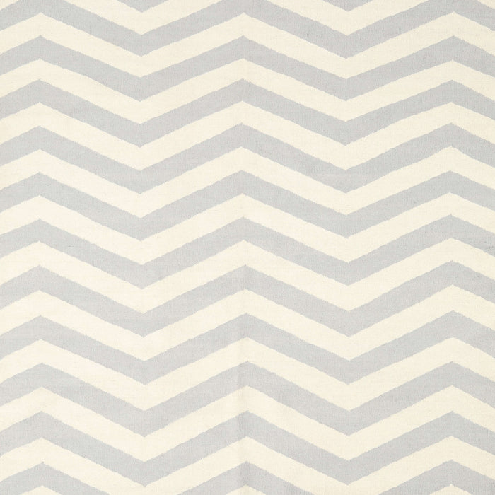 Square Contemporary Dark White Beige Solid Rug, con2280