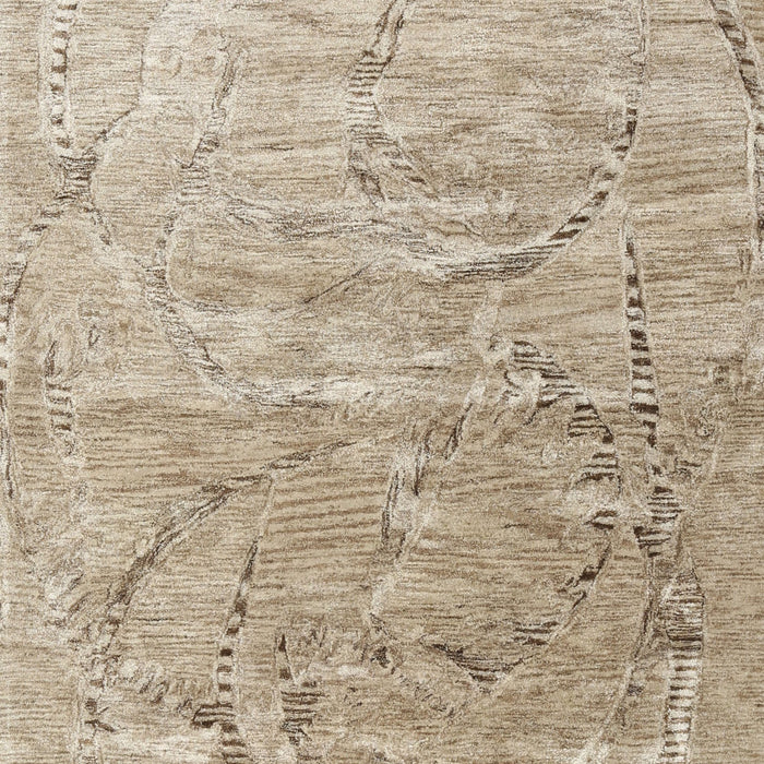 Machine Washable Contemporary Dark Almond Brown Rug, wshcon2281