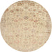 Sideview of Contemporary Brown Gold Modern Rug, con2285