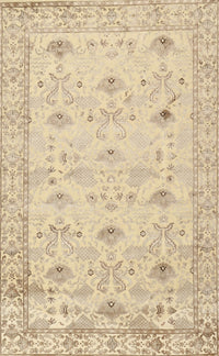 Machine Washable Contemporary Brown Gold Rug, wshcon2286