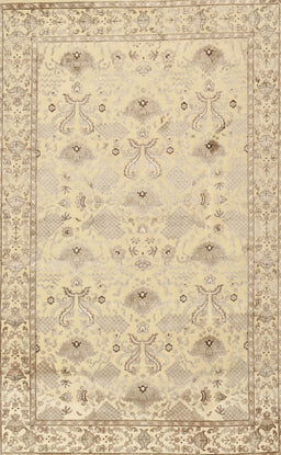 Machine Washable Contemporary Brown Gold Rug, wshcon2286
