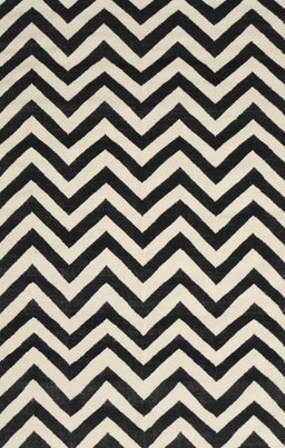 Machine Washable Contemporary Charcoal Black Rug, wshcon2290