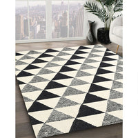 Contemporary Carbon Gray Modern Rug, con2294