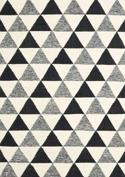 Machine Washable Contemporary Carbon Gray Rug, wshcon2294