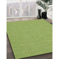 Contemporary Pistachio Green Modern Rug, con229