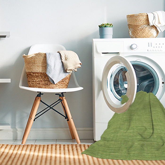 Machine Washable Contemporary Pistachio Green Rug in a Washing Machine, wshcon229