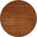 Sideview of Contemporary Mahogany Brown Modern Rug, con22