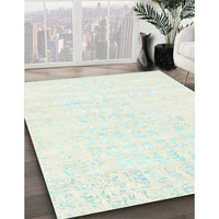 Contemporary Light Rose Green Modern Rug, con2300