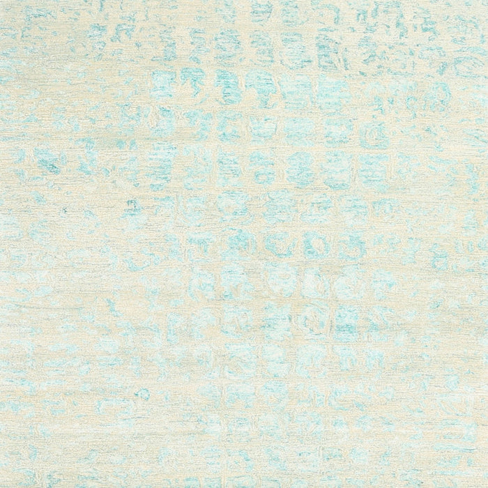 Sideview of Machine Washable Contemporary Light Rose Green Rug, wshcon2300