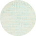 Sideview of Contemporary Light Rose Green Modern Rug, con2300