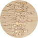 Sideview of Contemporary Sand Brown Modern Rug, con2301