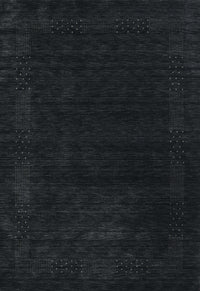 Machine Washable Contemporary Gunmetal Green Rug, wshcon2303