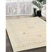 Machine Washable Contemporary Vanilla Gold Rug in a Family Room, wshcon2304