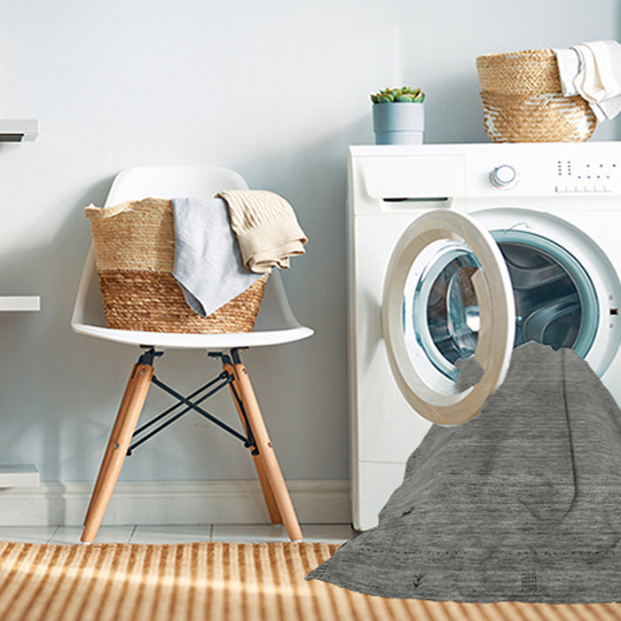 Machine Washable Contemporary Dark Gray Rug in a Washing Machine, wshcon2305