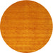 Sideview of Contemporary Orange Red Modern Rug, con2310