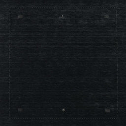 Square Contemporary Black Modern Rug, con2311