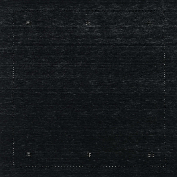 Square Contemporary Black Modern Rug, con2311