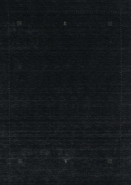 Machine Washable Contemporary Black Rug, wshcon2311