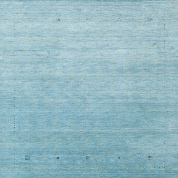 Square Contemporary Sky Blue Modern Rug, con2314
