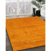 Contemporary Orange Red Modern Rug in Family Room, con2315