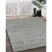 Machine Washable Contemporary Dark Gray Rug in a Family Room, wshcon2316