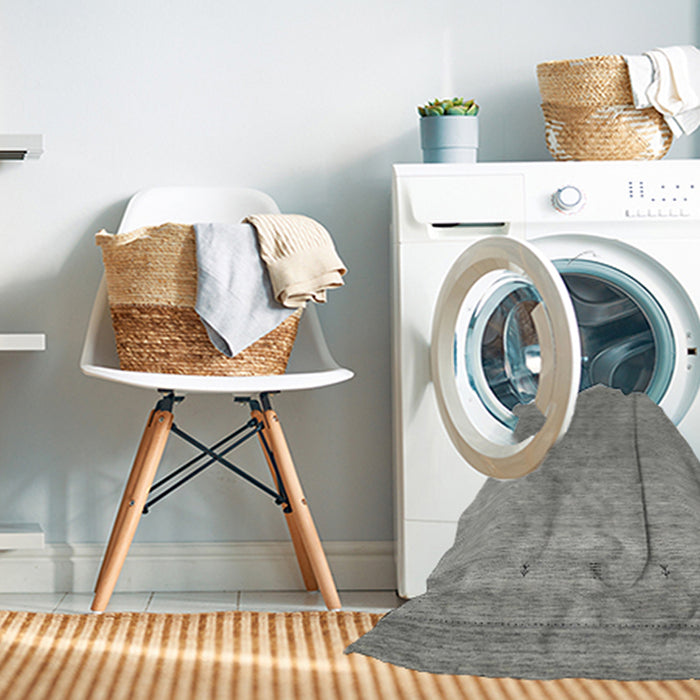 Machine Washable Contemporary Dark Gray Rug in a Washing Machine, wshcon2316