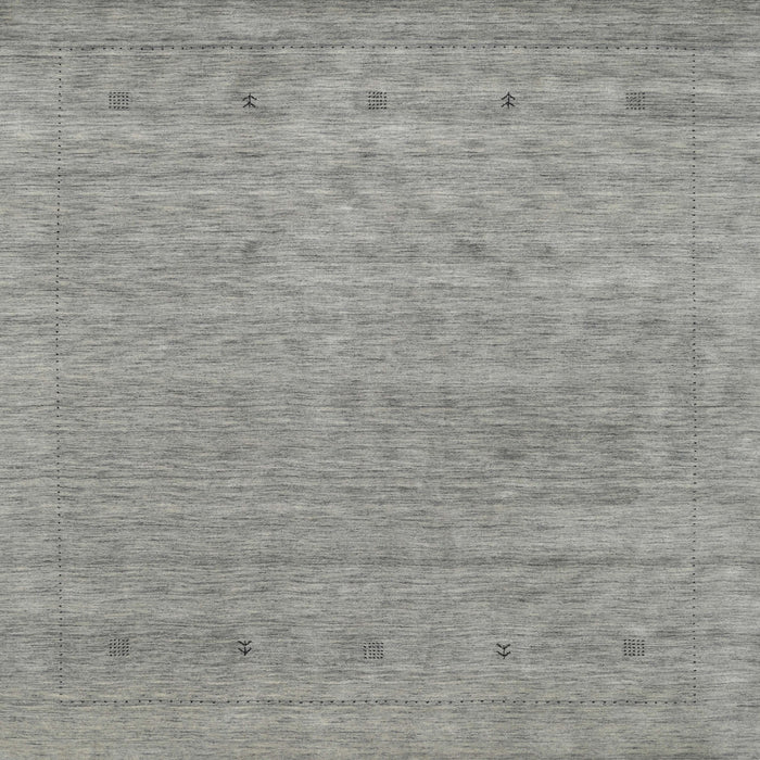Sideview of Machine Washable Contemporary Dark Gray Rug, wshcon2316