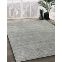 Contemporary Dark Gray Modern Rug, con2317