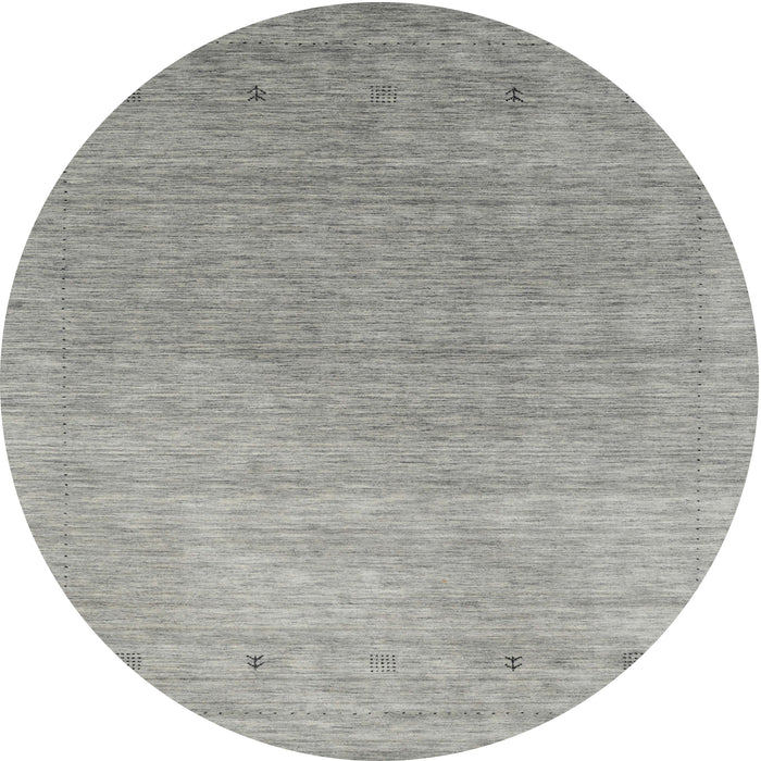 Sideview of Contemporary Dark Gray Modern Rug, con2317