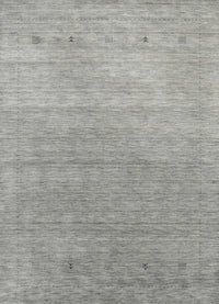 Machine Washable Contemporary Dark Gray Rug, wshcon2317