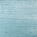 Square Contemporary Sky Blue Modern Rug, con2318