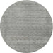 Sideview of Contemporary Dark Gray Modern Rug, con2319