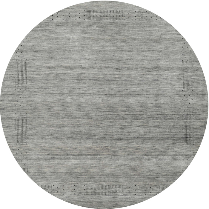 Square Machine Washable Contemporary Dark Gray Rug, wshcon2319