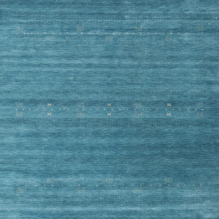 Square Contemporary Blue Ivy Blue Modern Rug, con2320