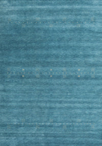 Machine Washable Contemporary Blue Ivy Blue Rug, wshcon2320