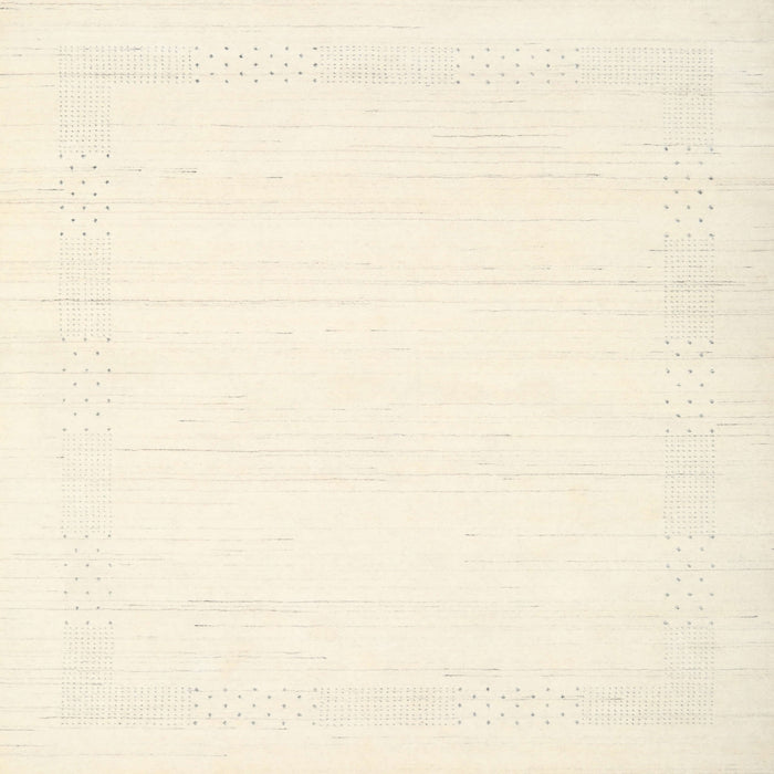 Square Contemporary Beige Solid Rug, con2322