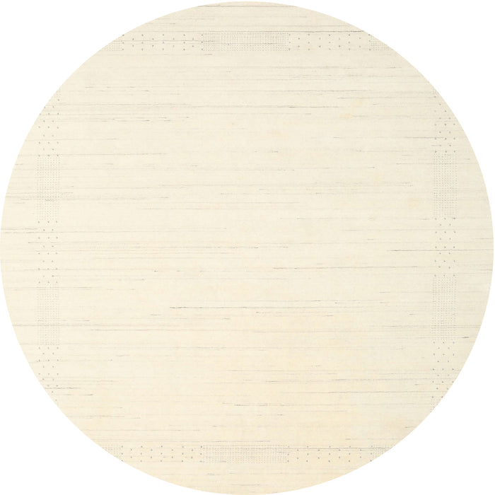 Sideview of Contemporary Peach Beige Solid Rug, con2325