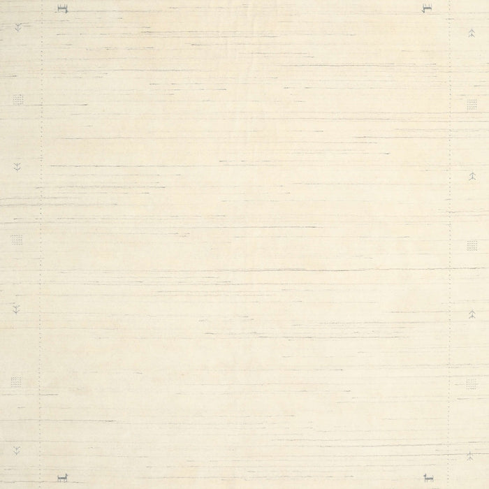 Contemporary Peach Beige Solid Rug, con2326