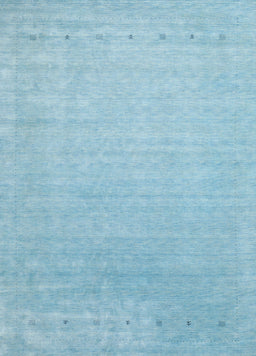 Contemporary Light Sky Blue Modern Rug, con2327
