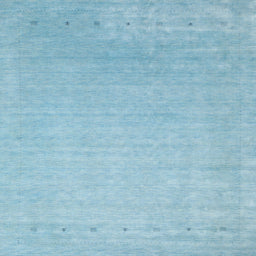 Sideview of Machine Washable Contemporary LightSky Blue Rug, wshcon2327