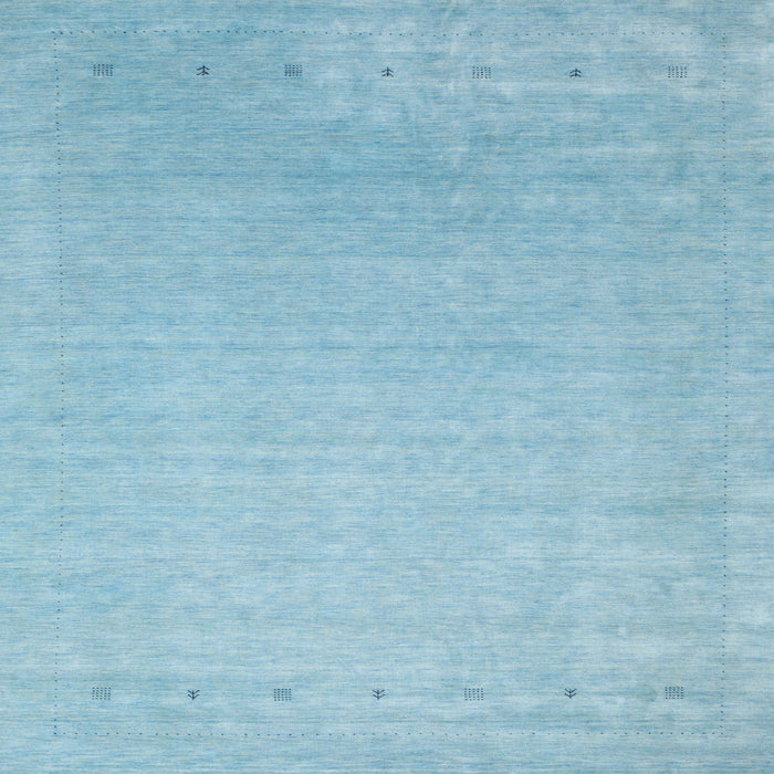 Sideview of Machine Washable Contemporary LightSky Blue Rug, wshcon2327