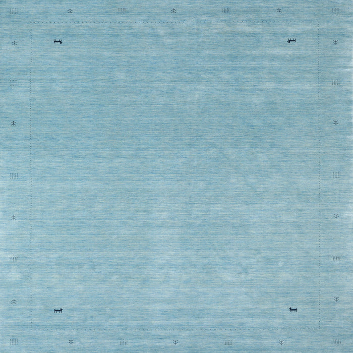 Sideview of Machine Washable Contemporary Denim Blue Rug, wshcon2329