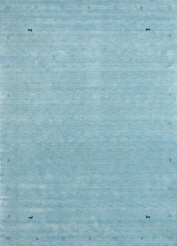 Contemporary Denim Blue Modern Rug, con2329