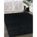 Machine Washable Contemporary Black Rug in a Family Room, wshcon2331