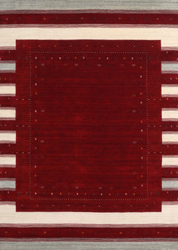 Contemporary Cranberry Red Modern Rug, con2335