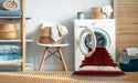 Machine Washable Contemporary Cranberry Red Rug in a Washing Machine, wshcon2335